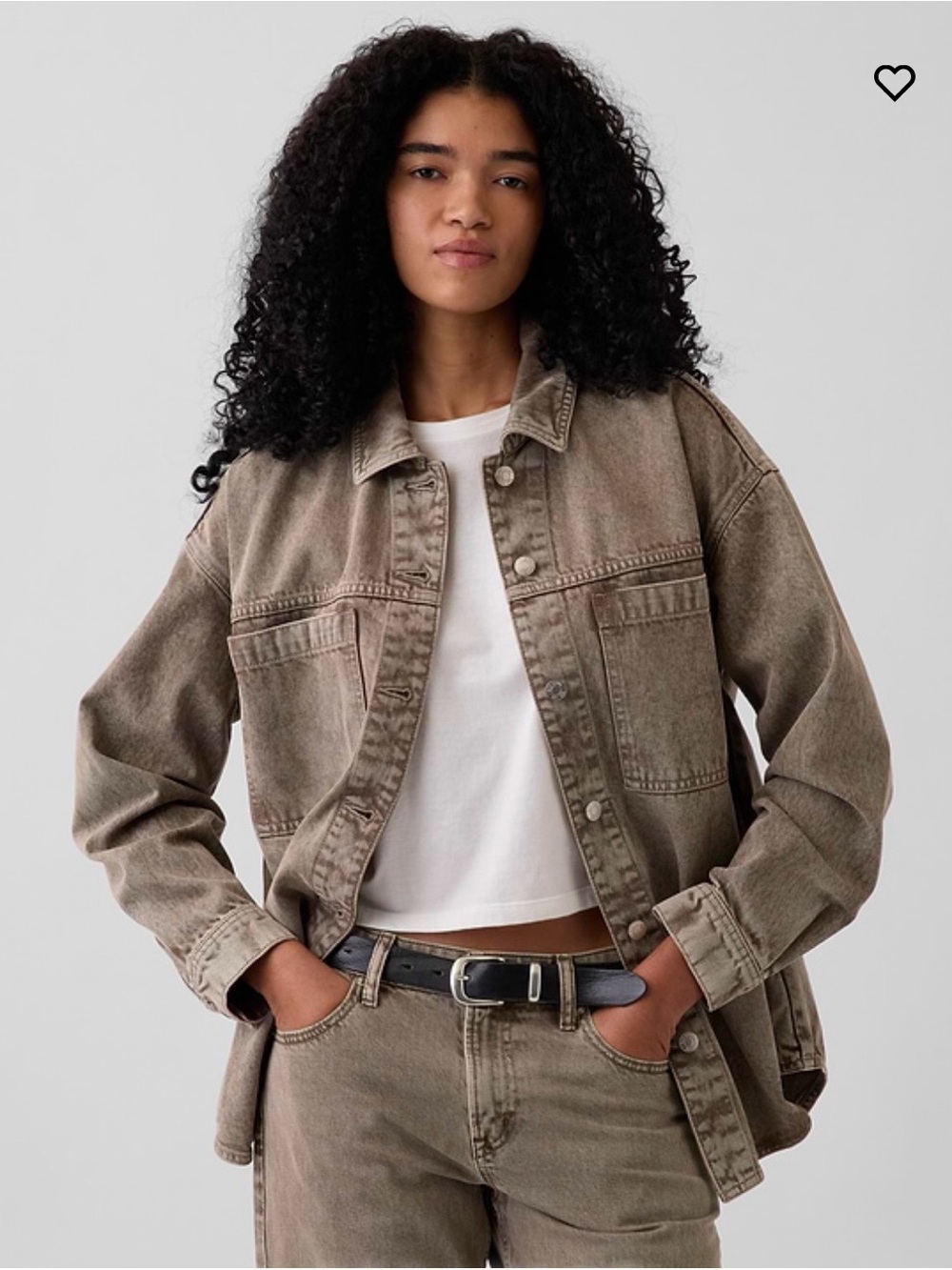 NWT - Gap Denim Oversized Shirt Jacket